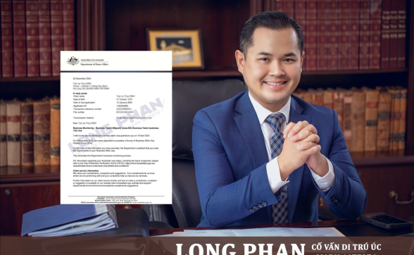 CHÚC MỪNG GIA ĐÌNH CHỊ LỆ ĐÃ ĐƯỢC BỘ NỘI VỤ ÚC CẤP VISA THƯỜNG TRÚ 132A