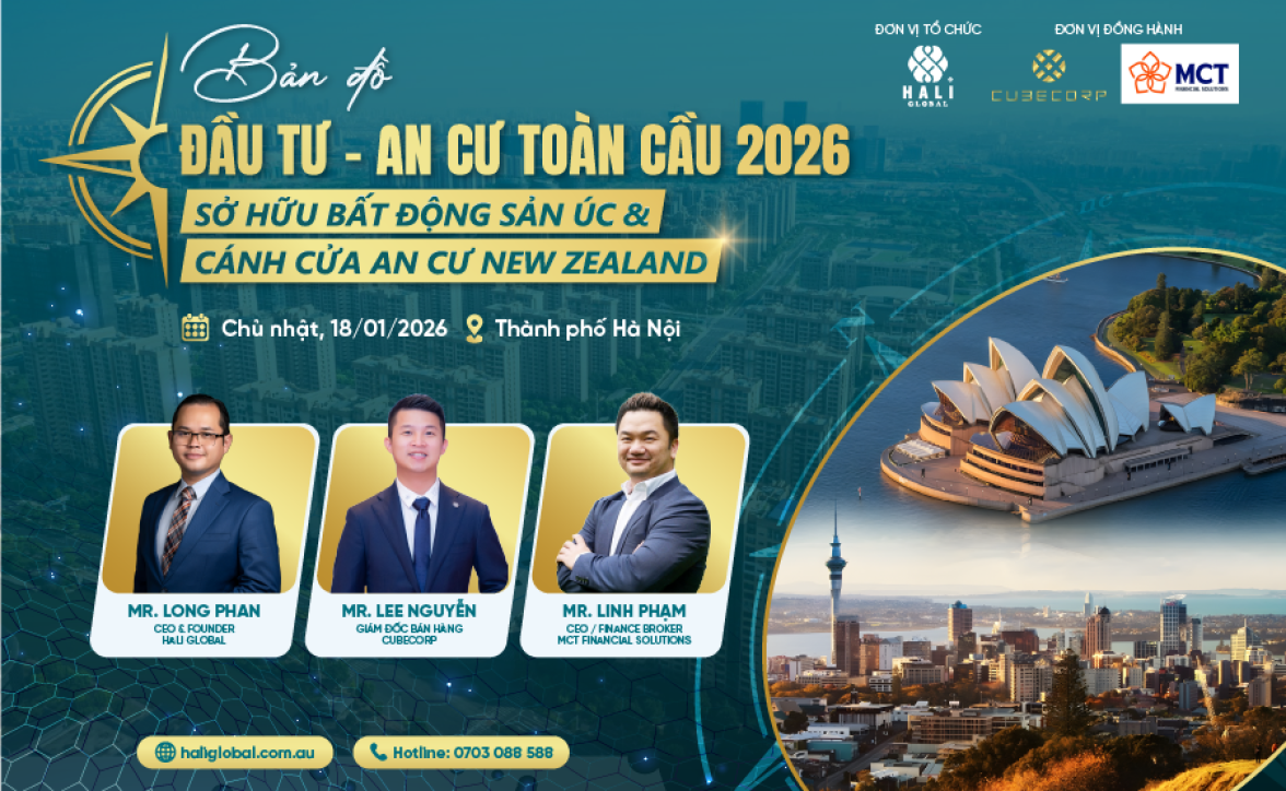 BẢN ĐỒ ĐẦU TƯ - AN CƯ TOÀN CẦU 2026: SỞ HỮU BẤT ĐỘNG SẢN ÚC &amp; CÁNH CỬA AN CƯ NEW ZEALAND