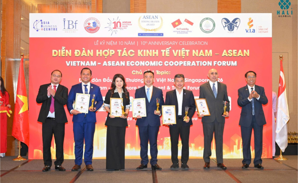 CÙNG VỚI VIETNAM AIRLINES - HALI GLOBAL VINH DỰ ĐƯỢC VINH DANH TOP 5 THƯƠNG HIỆU MẠNH ASEAN 2026